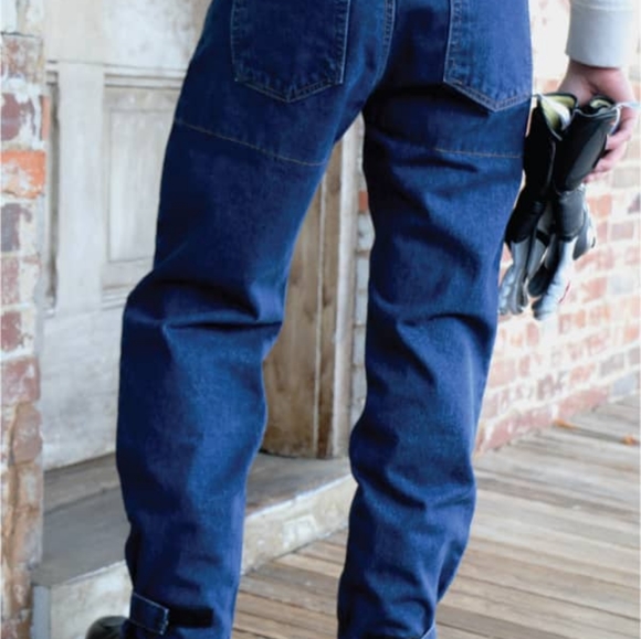 NEW Men's Gusset Defender Motorcycle Riding Jeans Size 38x34 Made in USA - Picture 3 of 11